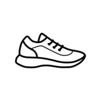icona di scarpe. scarpe da ginnastica moderne. icone di scarpe da ginnastica. calzature alla moda. scarpe in stile disegnato a mano. immagine vettoriale