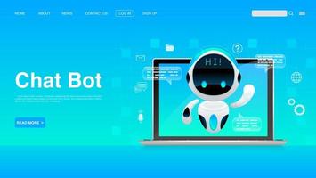 concetto di applicazione del servizio clienti digitale intelligente ai chatbot. vettore eps 10