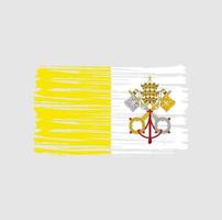 pennellate della bandiera del vaticano bandiera nazionale vettore