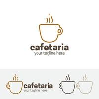 design del logo della caffetteria vettore