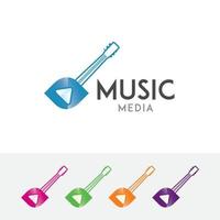 design del logo musicale vettore