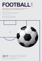 Illustrazione del manifesto del manifesto di calcio di calcio vettore