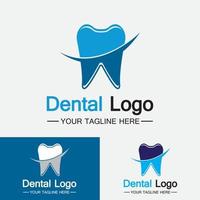 logo dentale design template.creative logo dentista. logo vettoriale della clinica dentale.