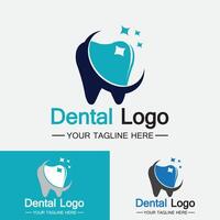 logo dentale design template.creative logo dentista. logo vettoriale della clinica dentale.