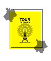 manifesto del tour de france vettore