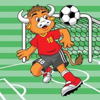 illustrazione di calcio sportivo animale vettore