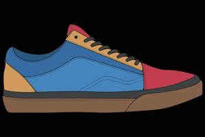 scarpe da ginnastica vettoriali per l'allenamento, illustrazione vettoriale di scarpe da corsa. scarpe sportive colore pieno.