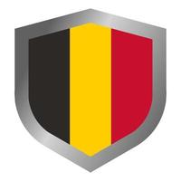 scudo bandiera belga vettore