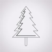 icona dell&#39;albero di Natale vettore