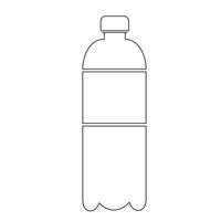 icona della bottiglia d&#39;acqua vettore