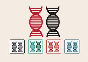 Icona di sincronizzazione del segno del DNA vettore