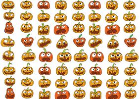 Carta di Halloween con zucca vettore