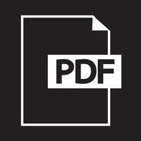 PDF icona simbolo segno vettore