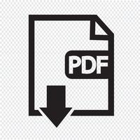 PDF icona simbolo segno vettore