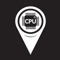 Icona della CPU del puntatore della mappa vettore