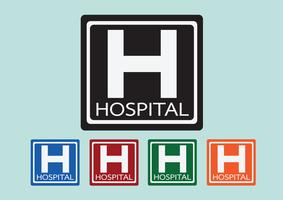 Icona dell&#39;ospedale illustrazione vettore