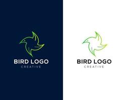 modello di progettazione del logo dell'icona dell'uccello vettore