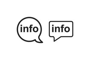 icona delle informazioni, illustrazione vettoriale del simbolo dell'icona delle informazioni.