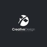 lettera un logo modello creativo segno vettore logo astratto modello disegno vettoriale, emblema, concetto di design, simbolo creativo icona design creativo