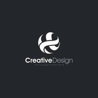 lettera h logo icona design modello elementi design creativo vettore