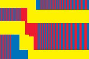 astratto geometrico colorato con colore primario rosso, blu e giallo. illustrazione vettoriale. vettore