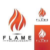 modello di vettore di progettazione di logo di fiamma di fuoco