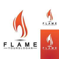 modello di vettore di progettazione di logo di fiamma di fuoco