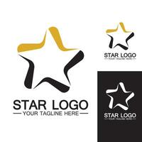 logo stella modello icona vettore illustrazione design-vettore