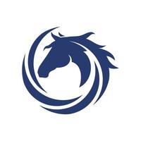 modello di logo di cavallo vettore