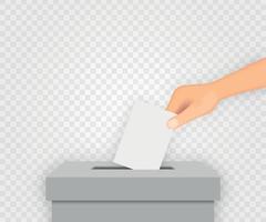votare il modello di sfondo del banner elettorale per il tuo design vettore