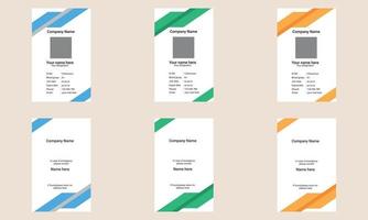 design della carta variazione creativa per il download vettore