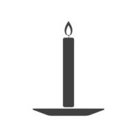 vettore icona candela. forme piatte, modelli per molti usi