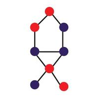 disegno vettoriale icona molecola