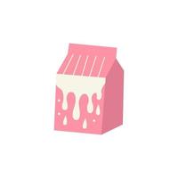 confezione del latte rosa vettore