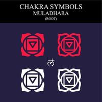 simboli del chakra del muladhara vettore