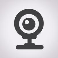 segno di simbolo dell&#39;icona di webcam vettore