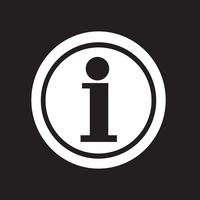 Segno simbolo icona informazioni vettore
