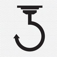 Gancio icona simbolo segno vettore
