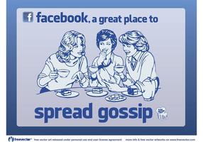gossip di facebook vettore