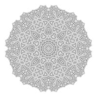 bellissimo design mandala line art vettore