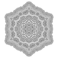 bellissimo design mandala line art vettore