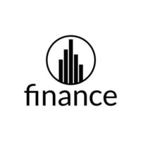 design del logo della finanza della città vettore