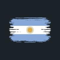 pennello bandiera argentina. bandiera nazionale vettore
