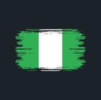 pennello bandiera nigeria. bandiera nazionale vettore