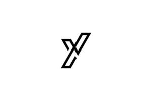 vettore di progettazione del logo minimo della lettera y