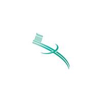 illustrazione del modello di progettazione logo icona spazzolino da denti vettore