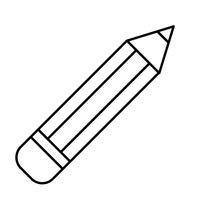 icona utensile matita vettore