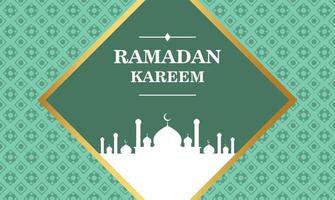 realistico ramadan kareem piatto eid al-fitr illustrazione mubarak carta da parati hari raya aidilfitri vettore