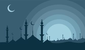 realistico ramadan kareem piatto eid al-fitr illustrazione mubarak carta da parati hari raya aidilfitri vettore