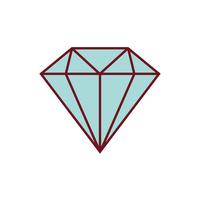 immagine dell&#39;icona di diamante vettore